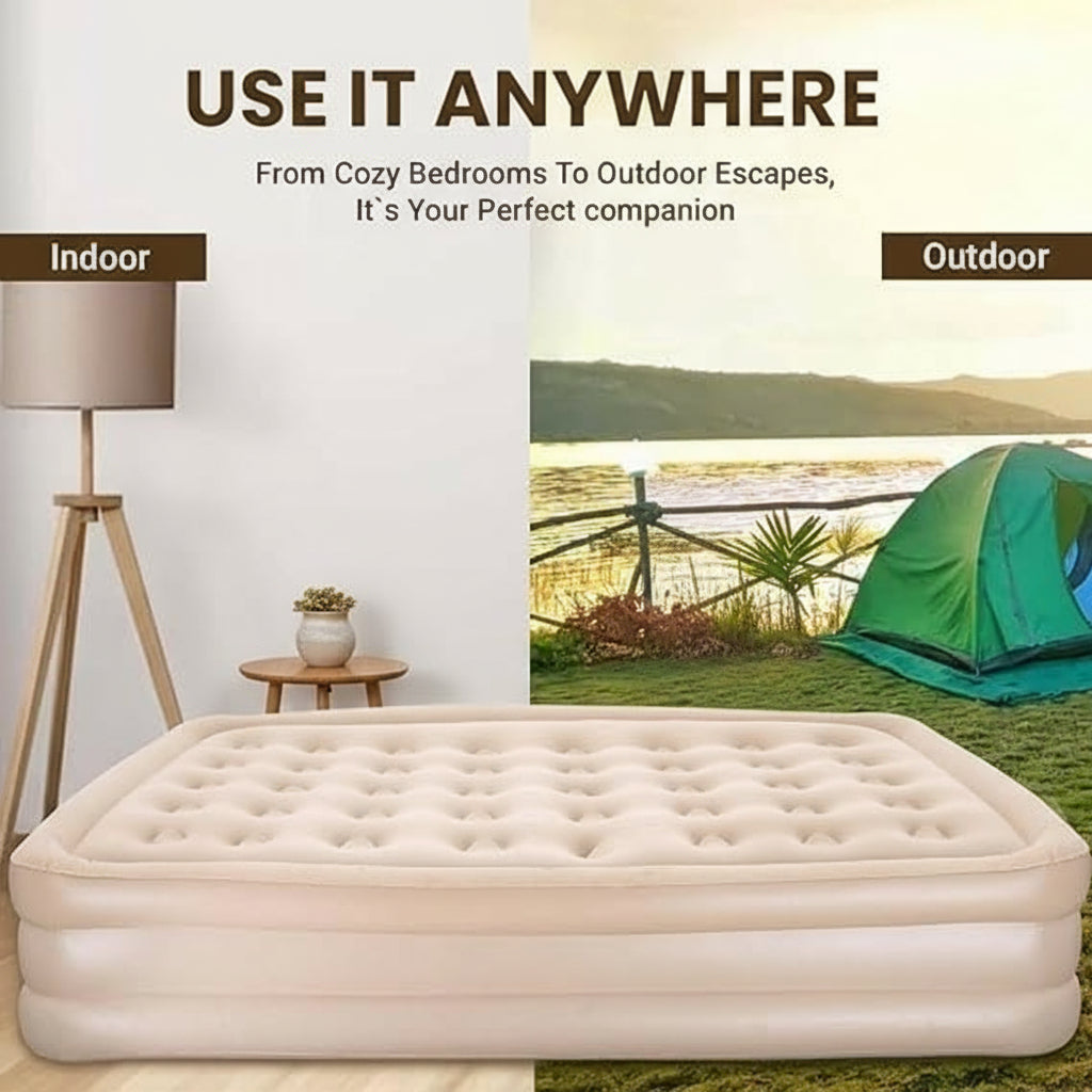 Double Bed Air Mattress Inflatable Queen Size Bed