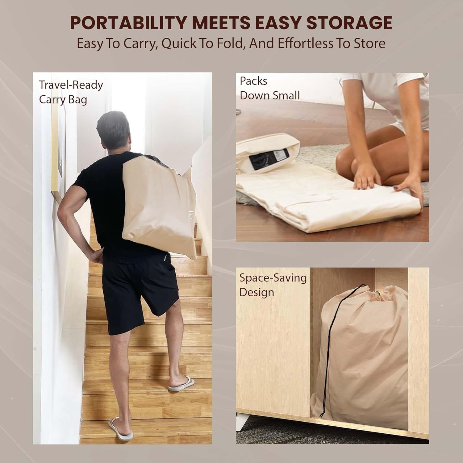 Double Bed Air Mattress Inflatable Queen Size Bed