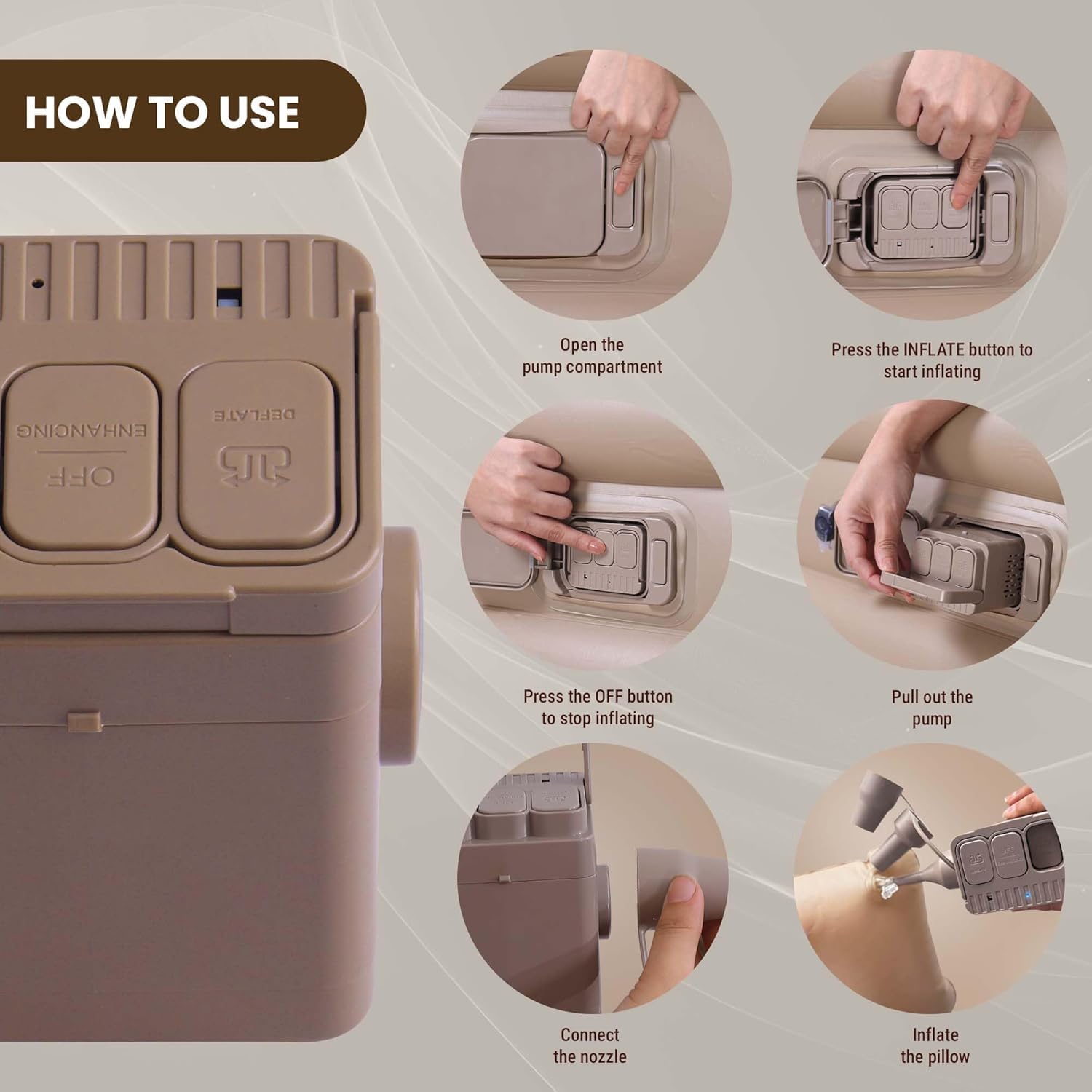 Double Bed Air Mattress Inflatable Queen Size Bed