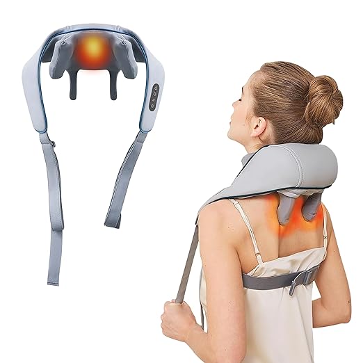 Neck and Back Massager with Heating Mechanism