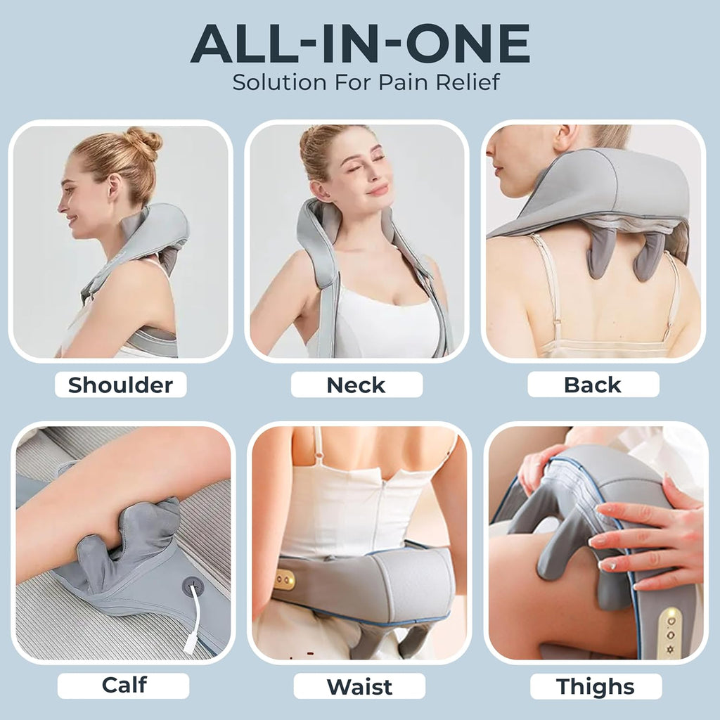 Neck and Back Massager with Heating Mechanism