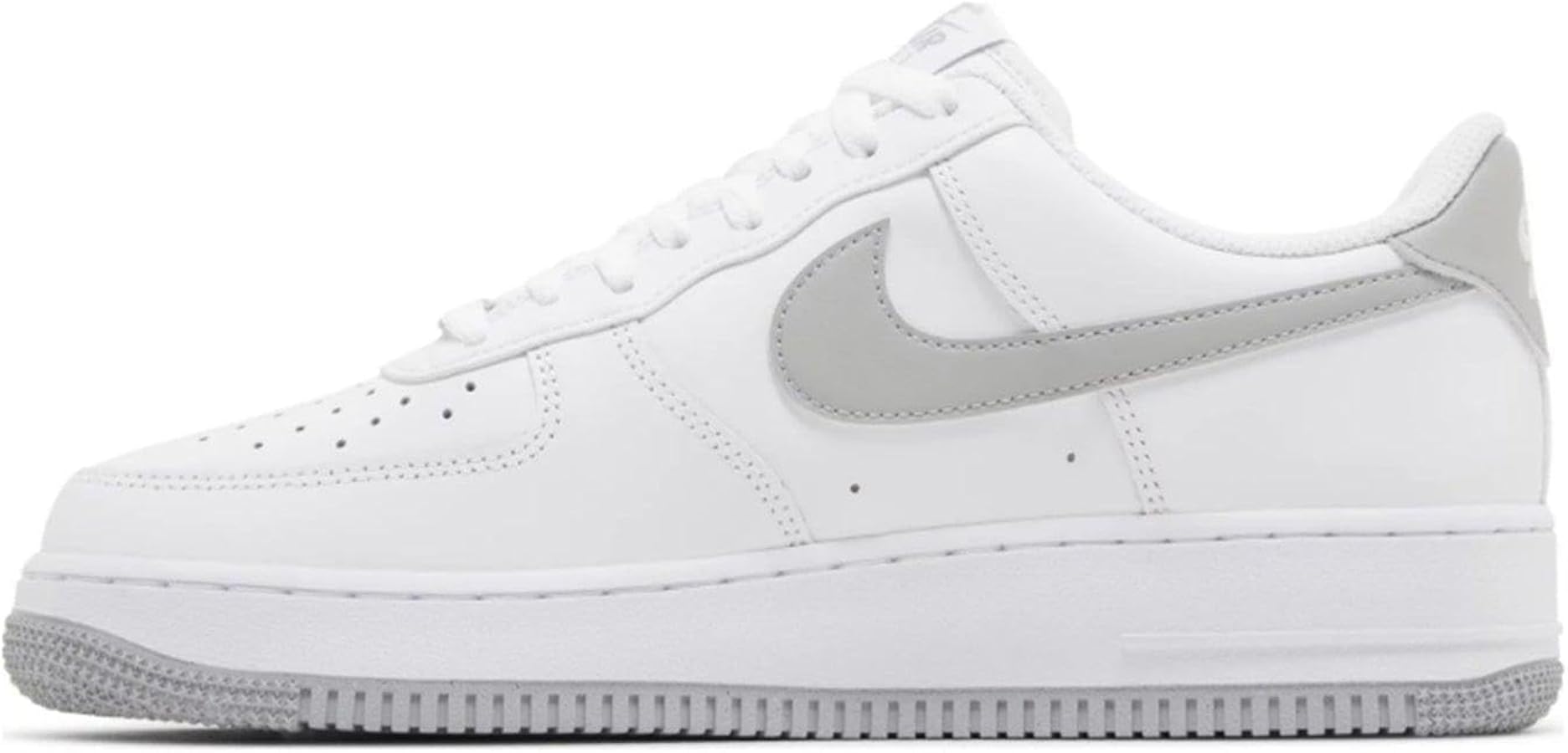 Men's Air Force 1 '07 Sneaker, White Lt Smoke Grey White (MasterCopy)