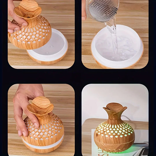 Wooden Cool Mist Humidifiers Essential Oil Diffuser Aroma