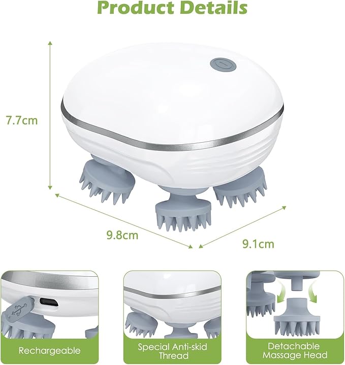 Head Massager For Scalp, Scalp Massage, Electric Scalp Massager, Hair Massager For Hair Growth, Body Massager