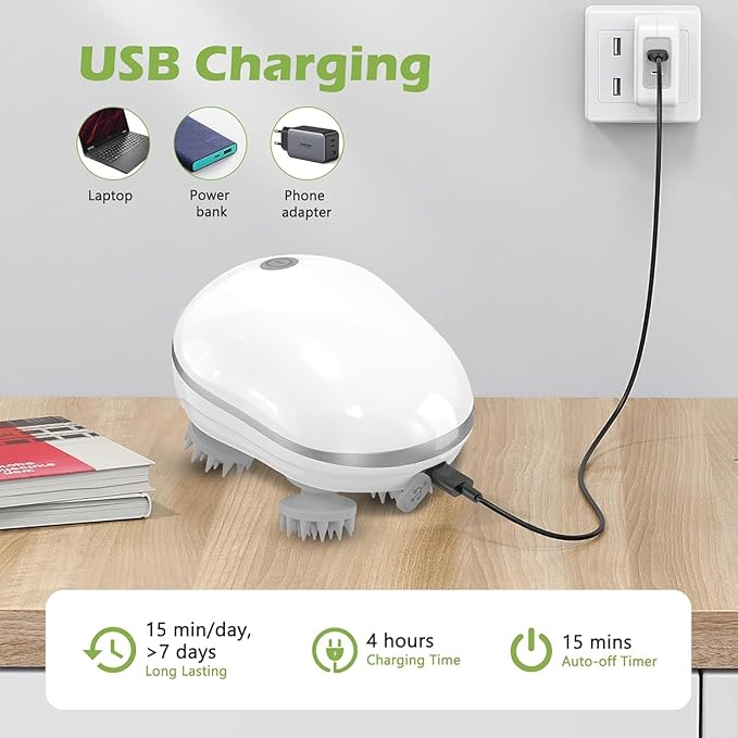 Head Massager For Scalp, Scalp Massage, Electric Scalp Massager, Hair Massager For Hair Growth, Body Massager