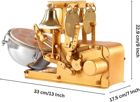 Fully Automatic Electric Arti Machine Nagara for Temple Copper Pooja Bell Nut &  Bolts Dholak